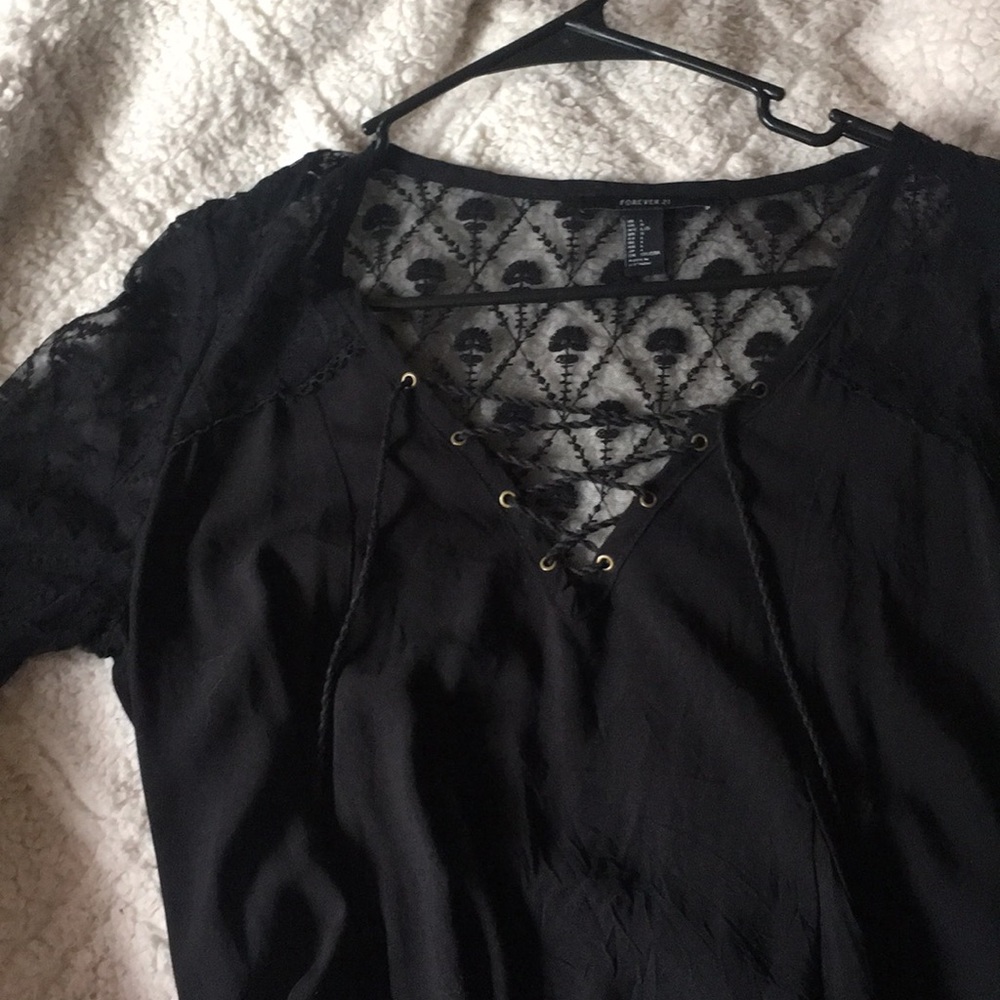 black lacy long sleeve dress!